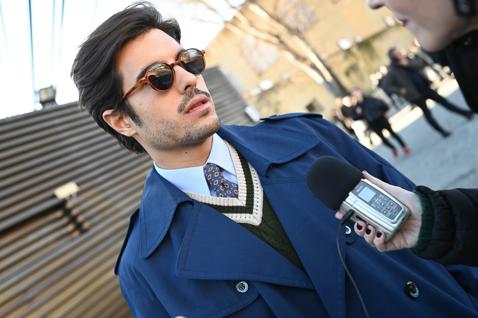 Raul Vidal interviewed for 2Goodmedia's Podcast during Pitti Uomo