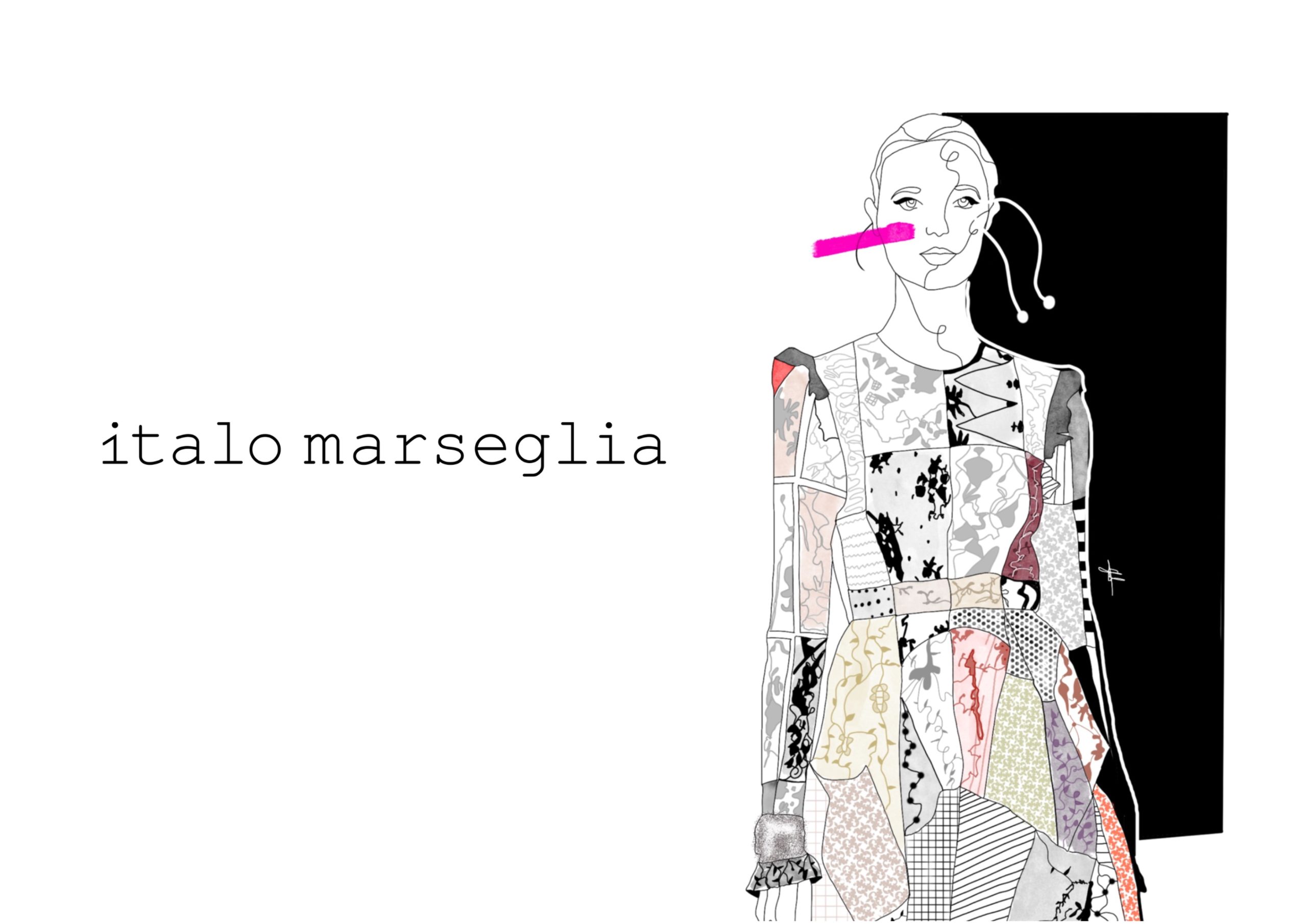 Italo Marseglia patchwork illustrated by Gabriele Melodia