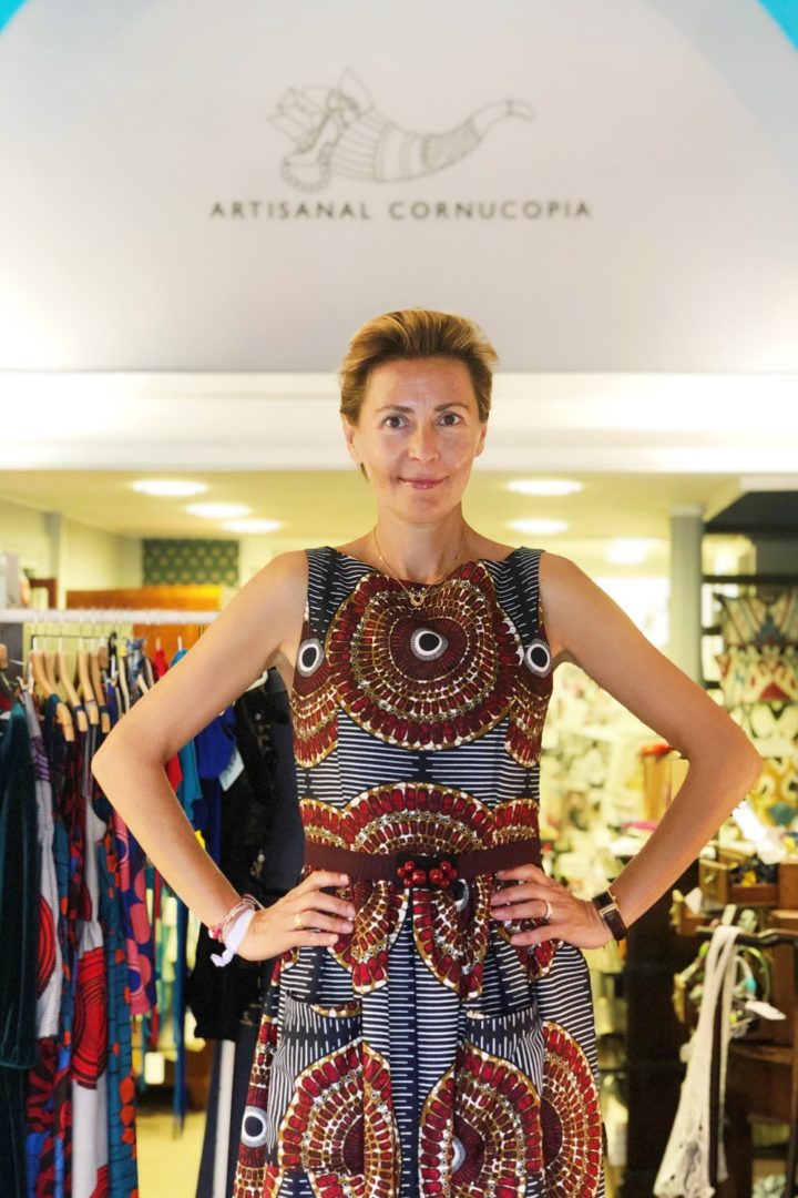 Portray of Elif Sallorenzo in the concept store of Artisanal Cornucopia in Rome